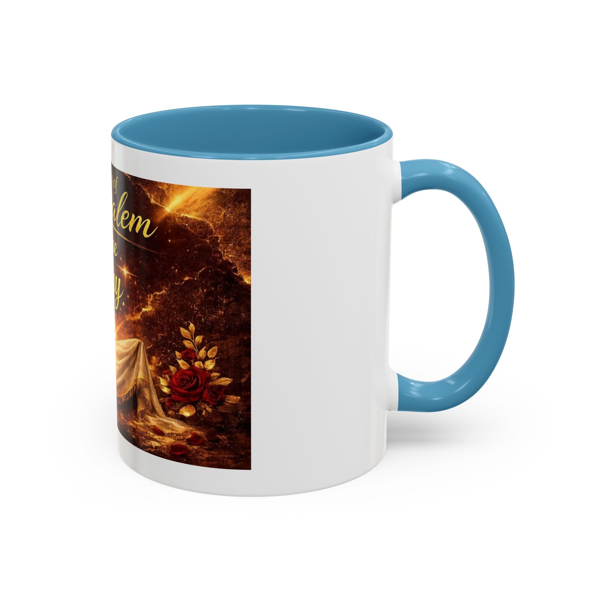 Daugher of Jerusalem Coffee Mug — Inspirational Christian Scripture Accent Mug