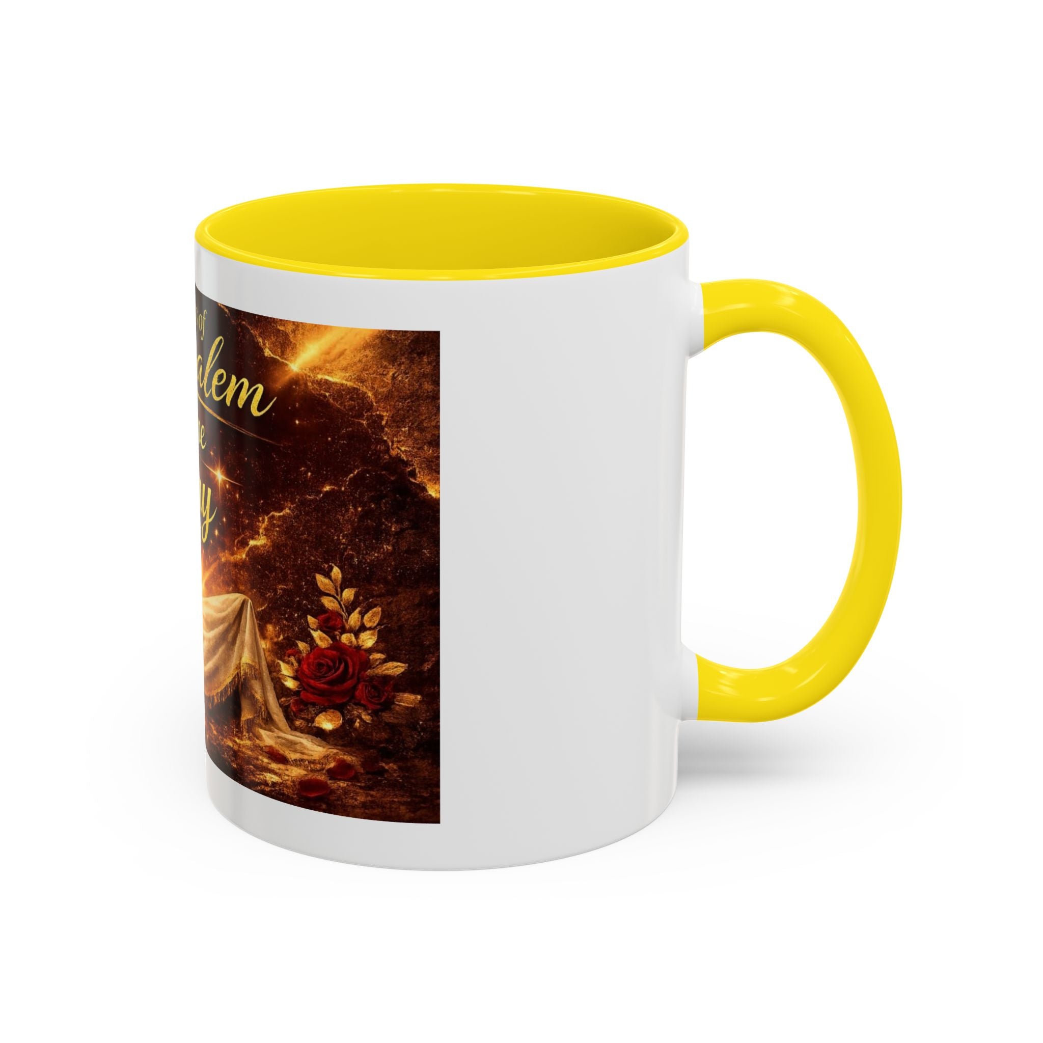 Daugher of Jerusalem Coffee Mug — Inspirational Christian Scripture Accent Mug