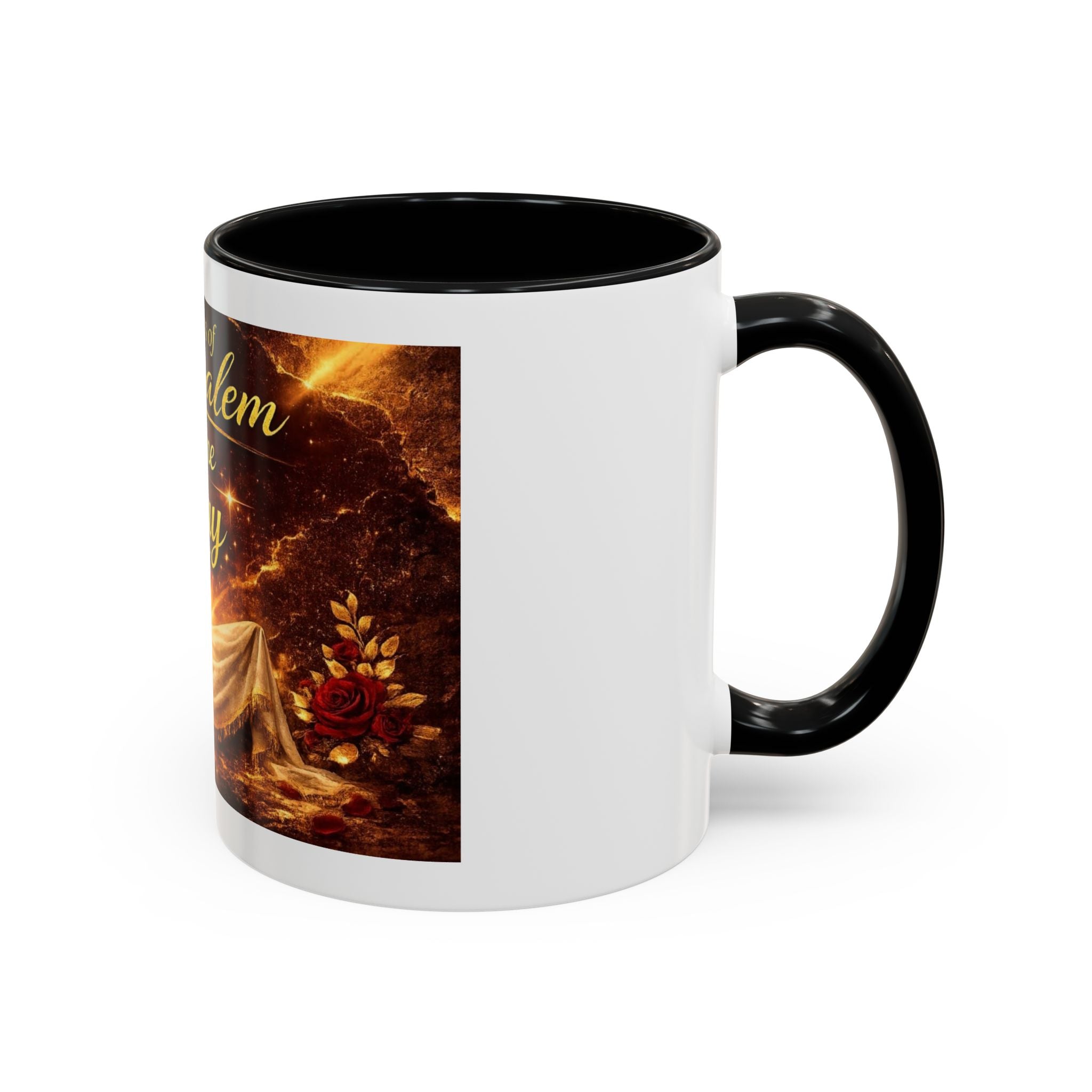 Daugher of Jerusalem Coffee Mug — Inspirational Christian Scripture Accent Mug