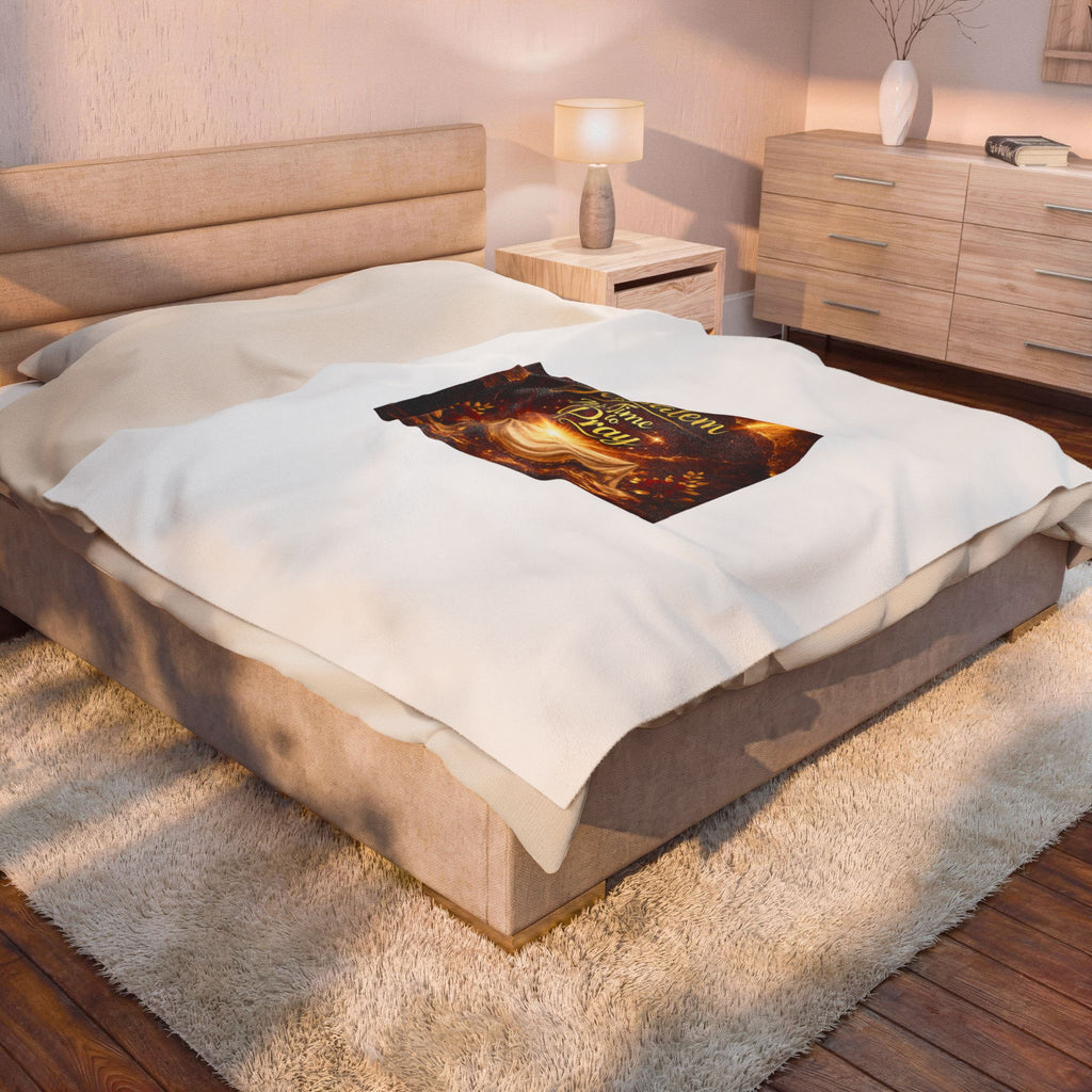 DOJ Velveteen Plush Blanket