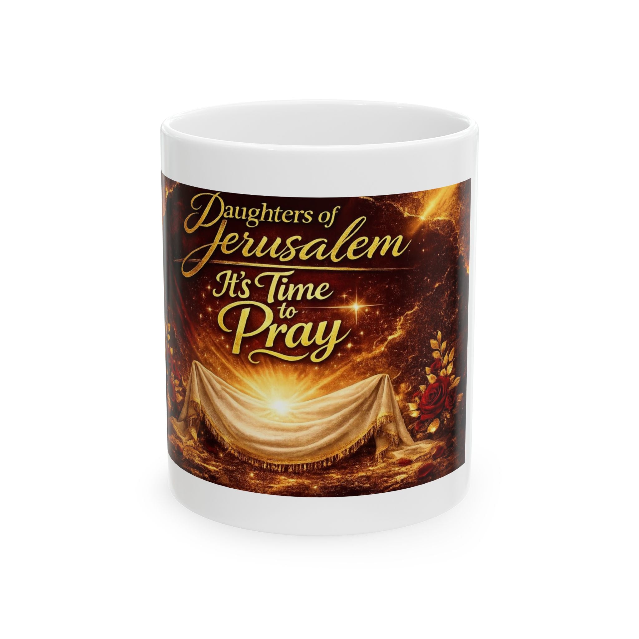 Daughters of Jerusalem It’s Time to Pray Mug | Religious Inspirational Ceramic Mug