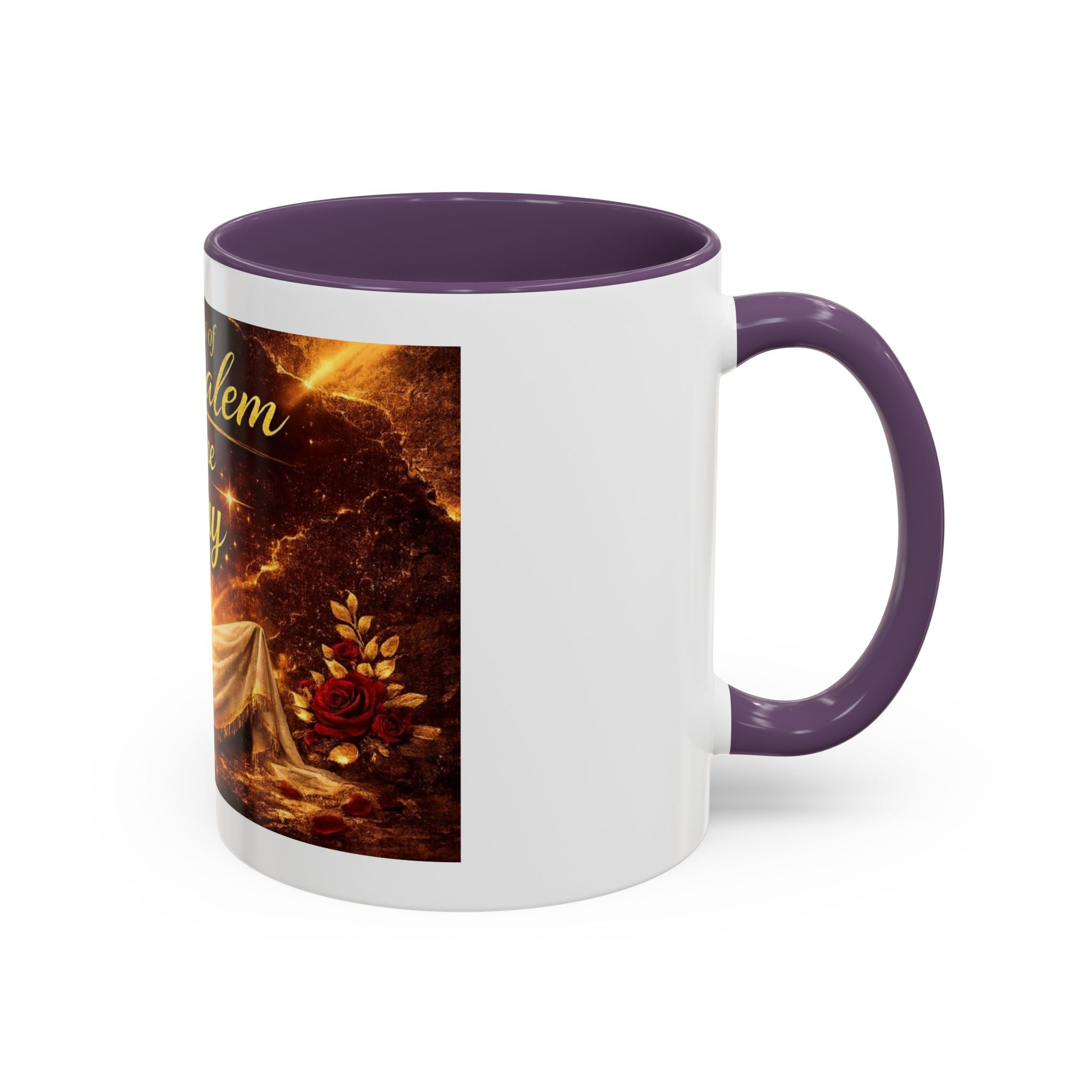 Daugher of Jerusalem Coffee Mug — Inspirational Christian Scripture Accent Mug