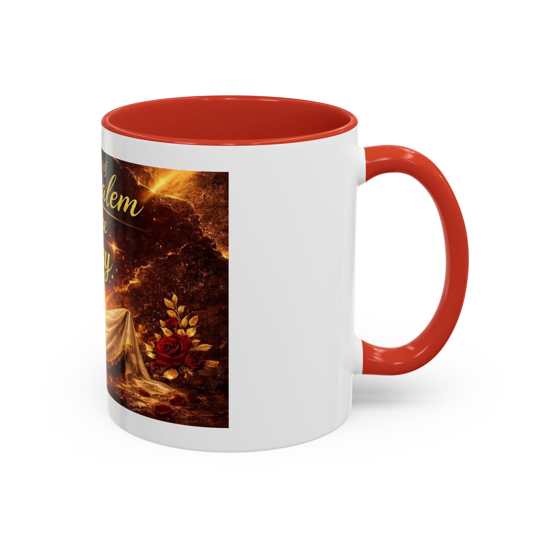Daugher of Jerusalem Coffee Mug — Inspirational Christian Scripture Accent Mug