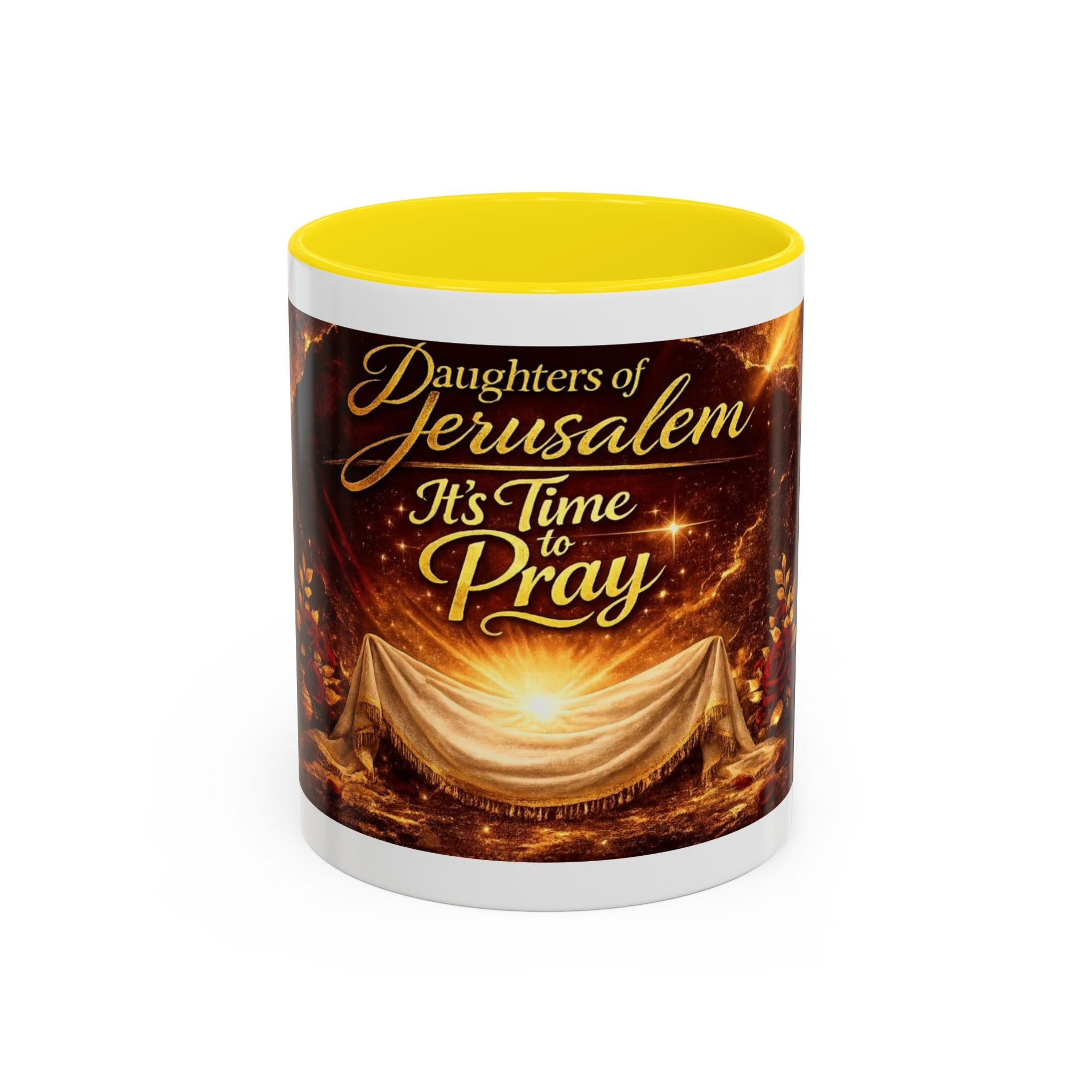 Daugher of Jerusalem Coffee Mug — Inspirational Christian Scripture Accent Mug