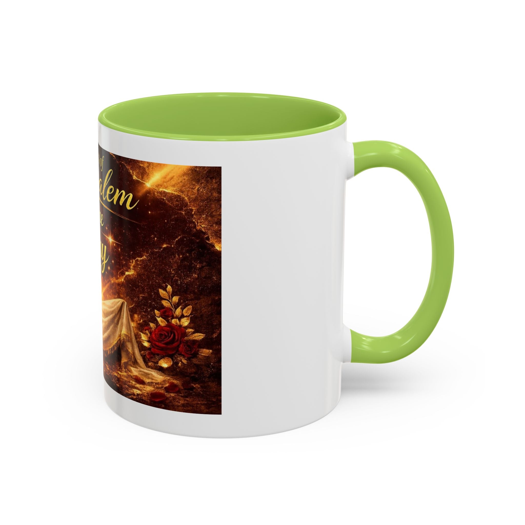 Daugher of Jerusalem Coffee Mug — Inspirational Christian Scripture Accent Mug