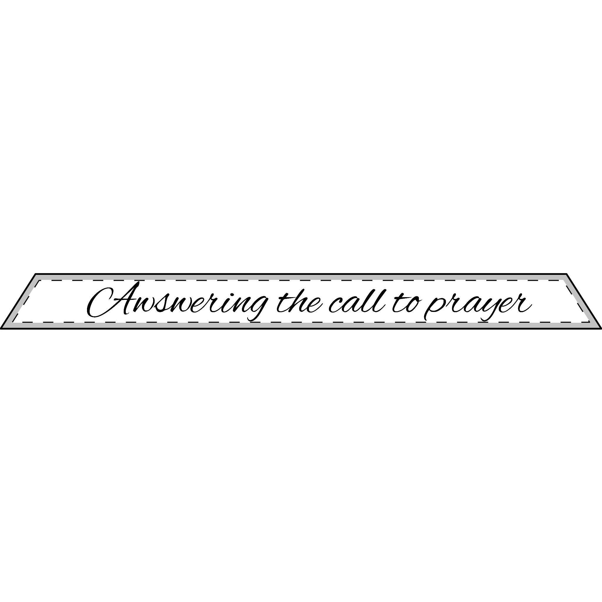 Answering the call to prayer