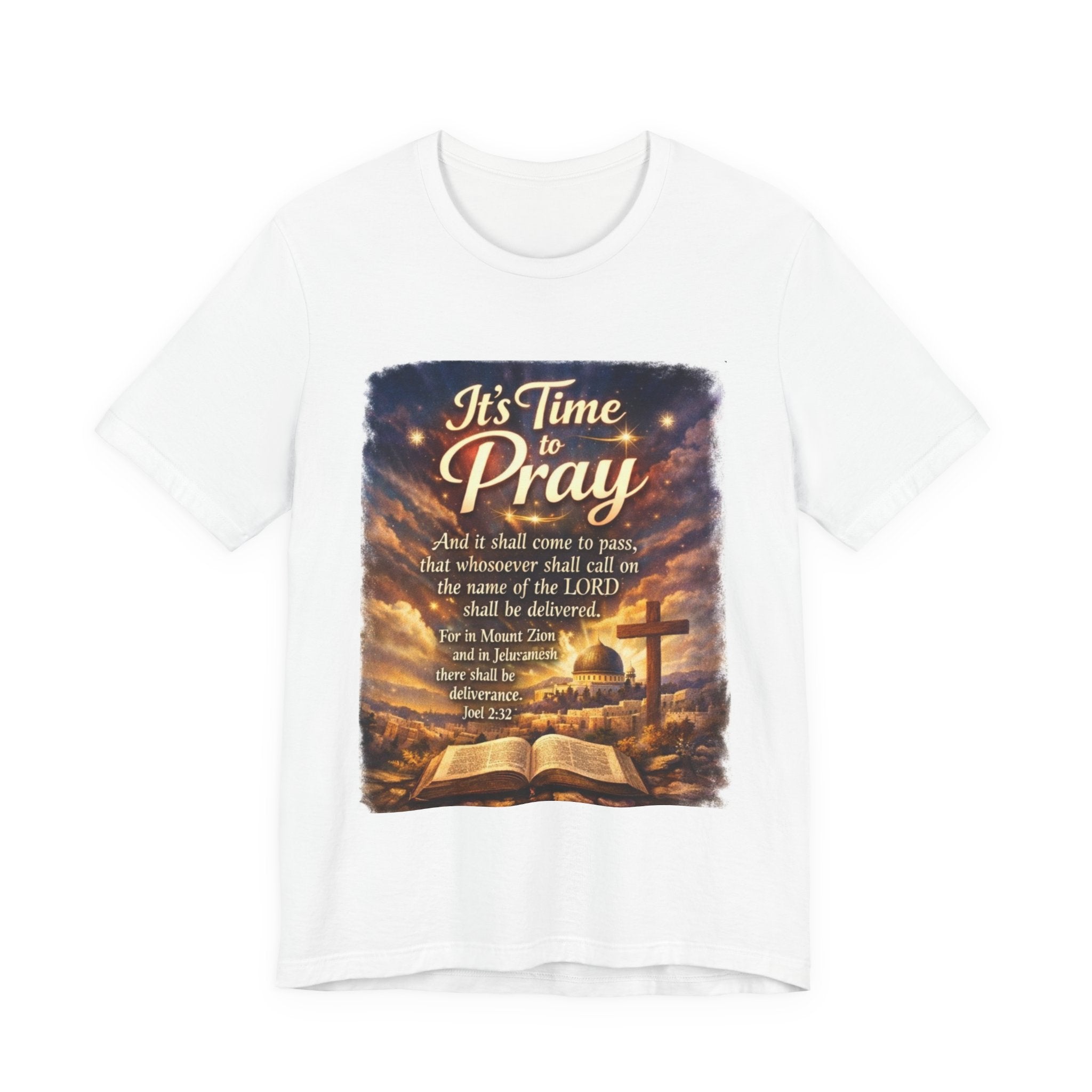 Prayer T-Shirt — "It's Time to Pray" Christian Faith Tee with Scripture Design